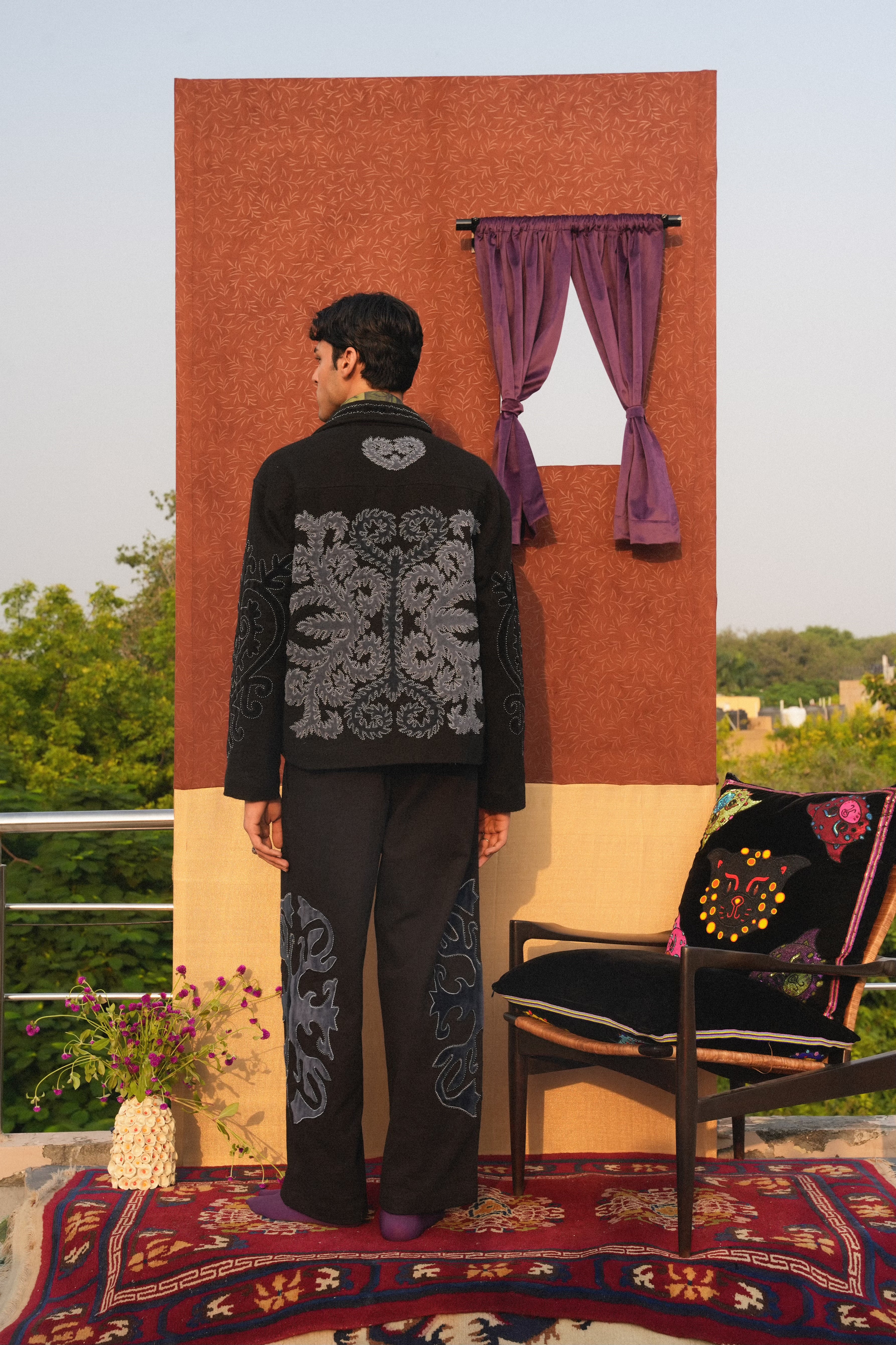 Greyscale Twill Trousers