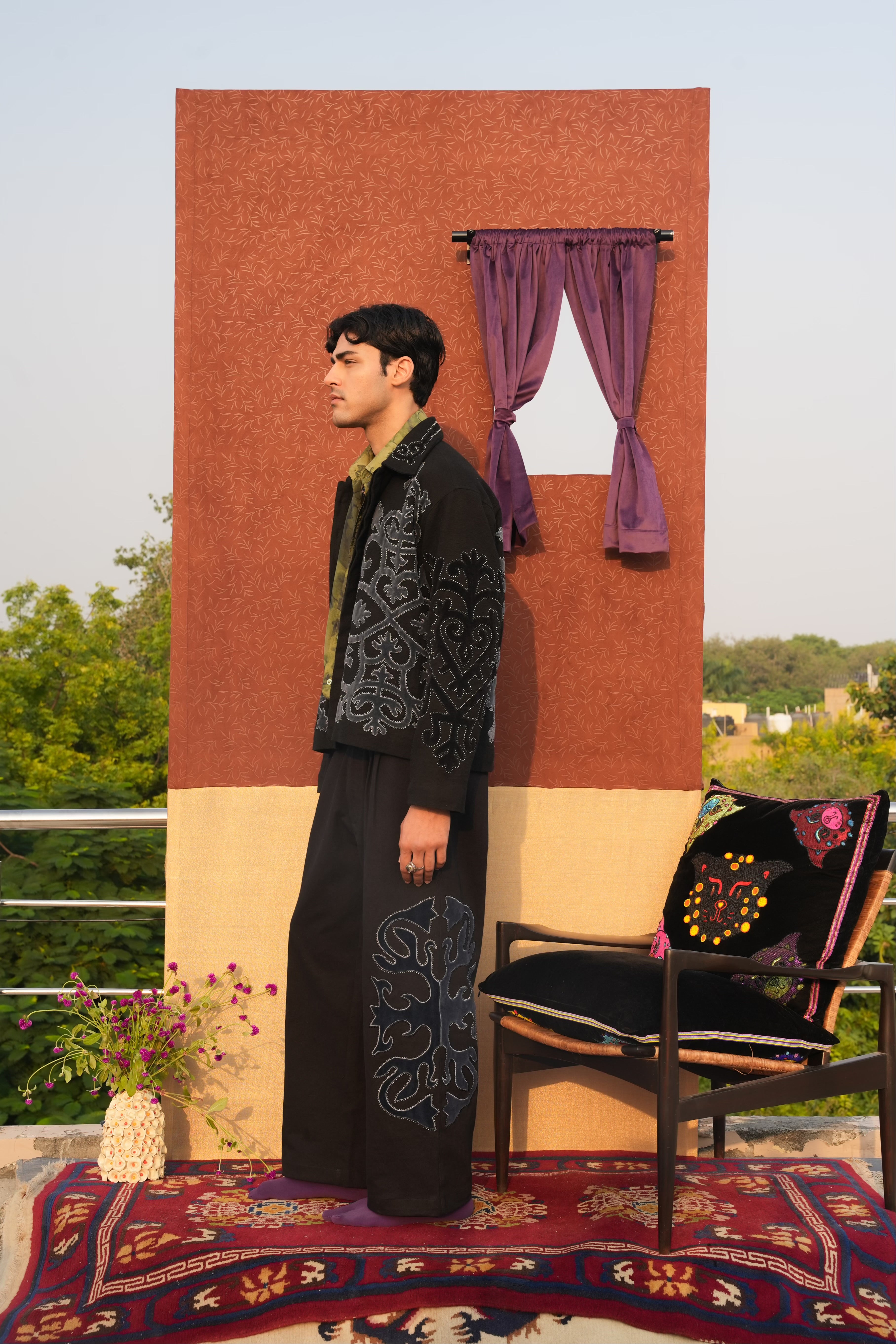 Greyscale Twill Trousers