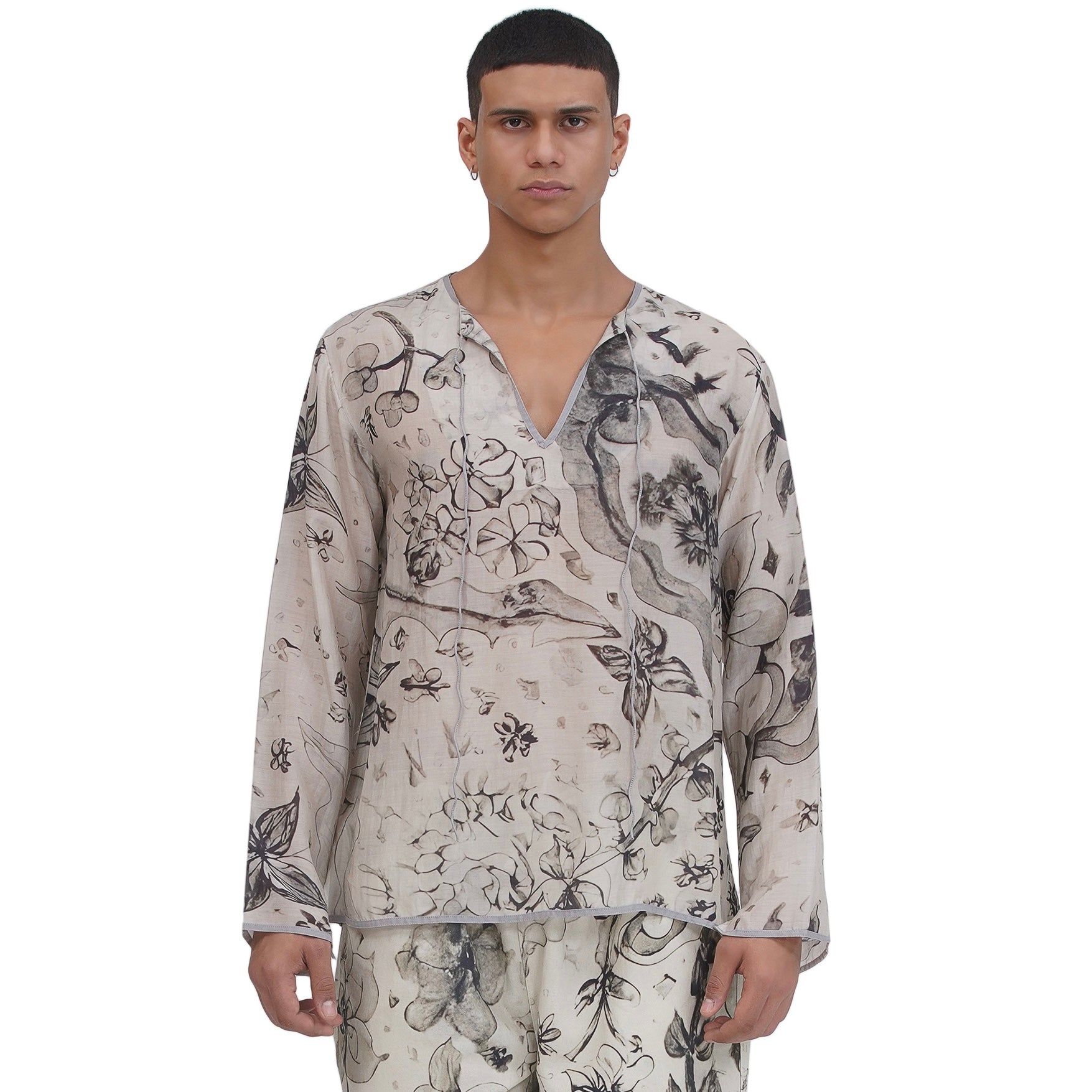 Tsumi Ink Silk Tunic