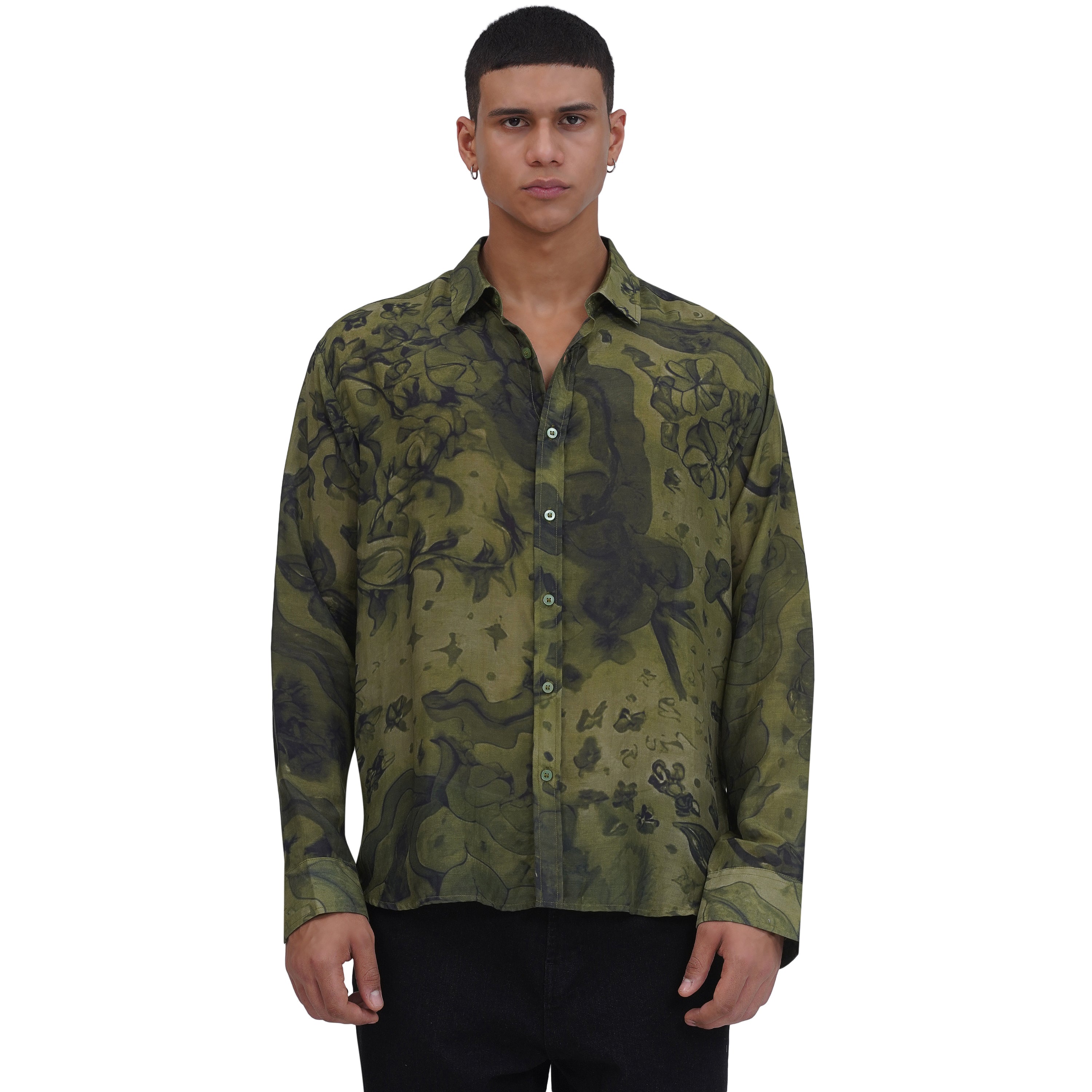 Moldavite Miner Silk Shirt
