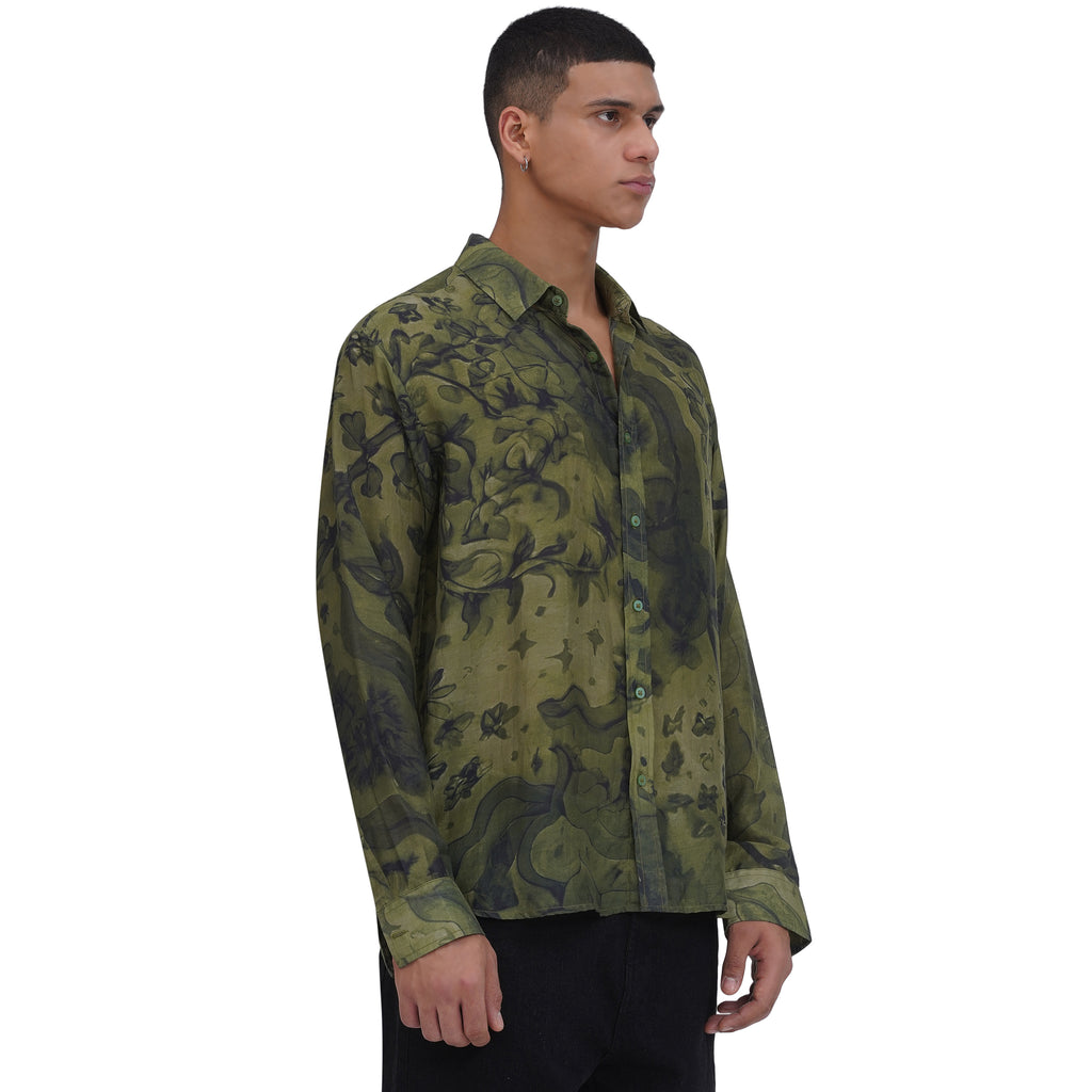 Moldavite Miner Silk Shirt