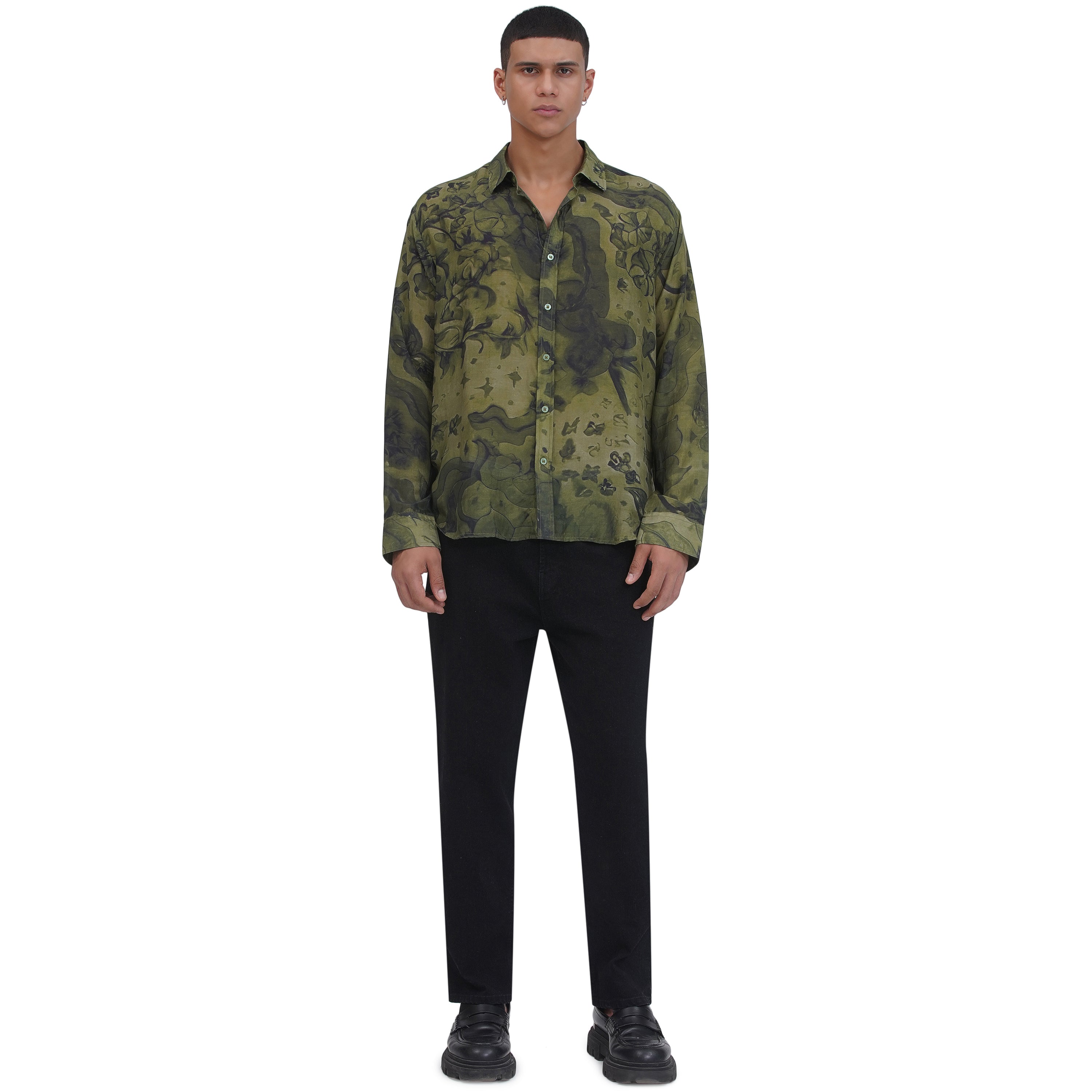 Moldavite Miner Silk Shirt