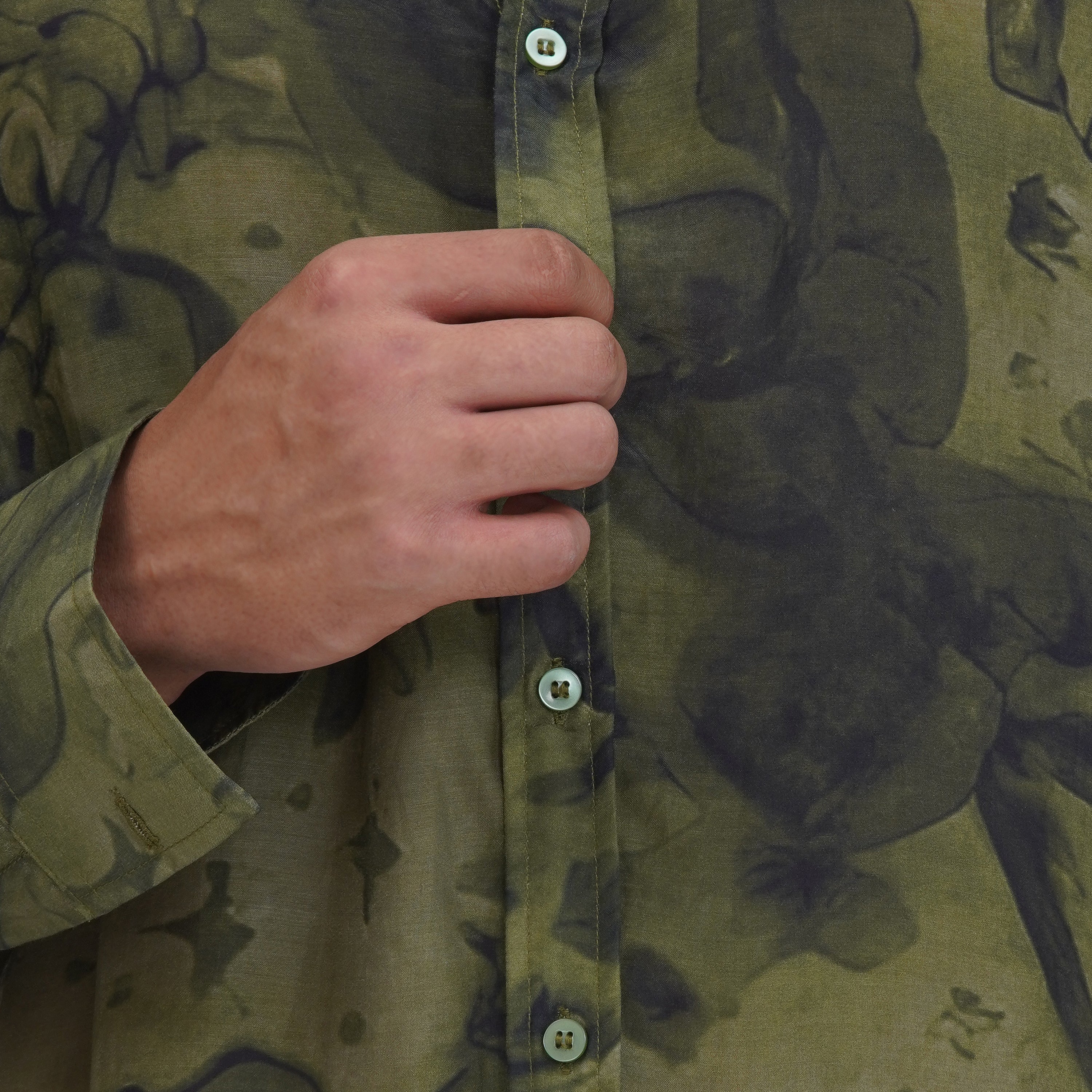 Moldavite Miner Silk Shirt