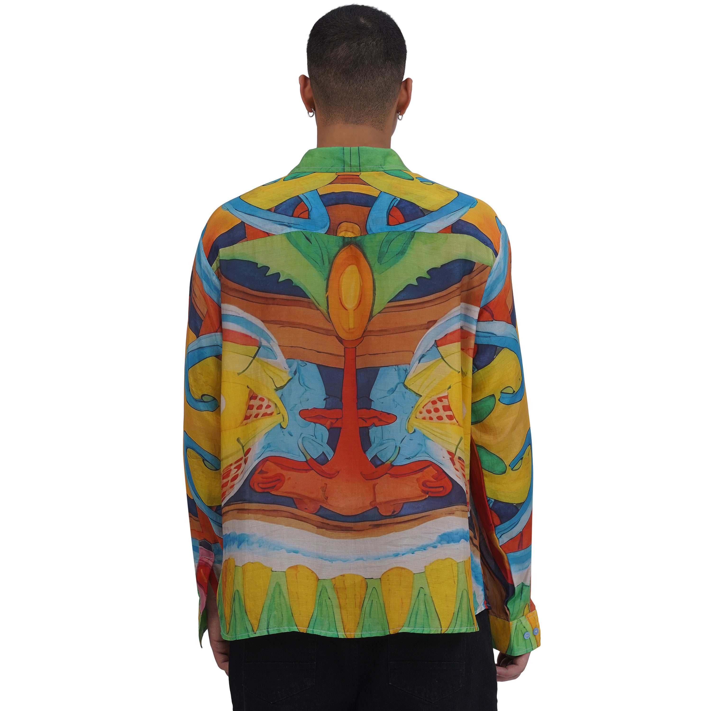 Tiki Mask Silk Shirt