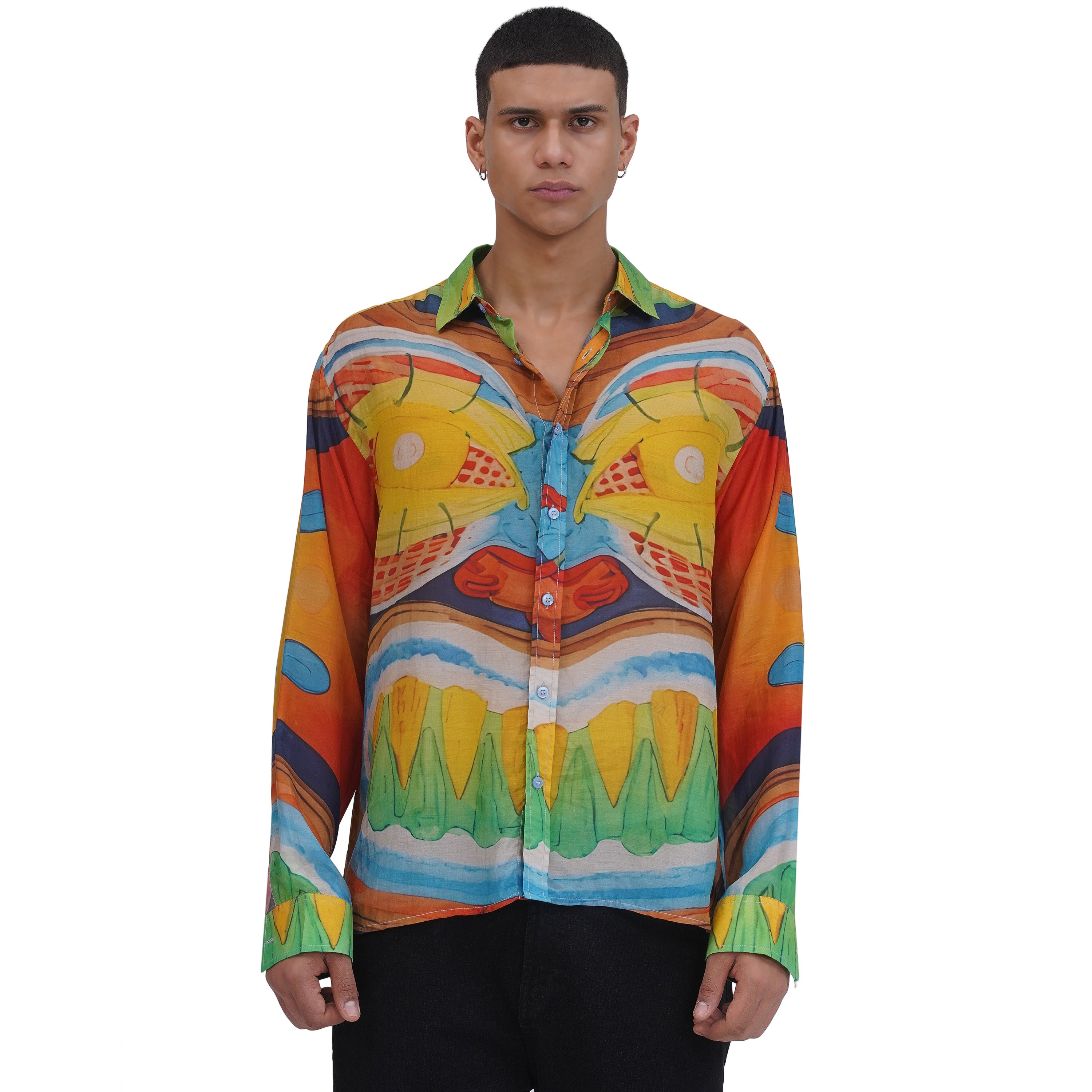 Tiki Mask Silk Shirt