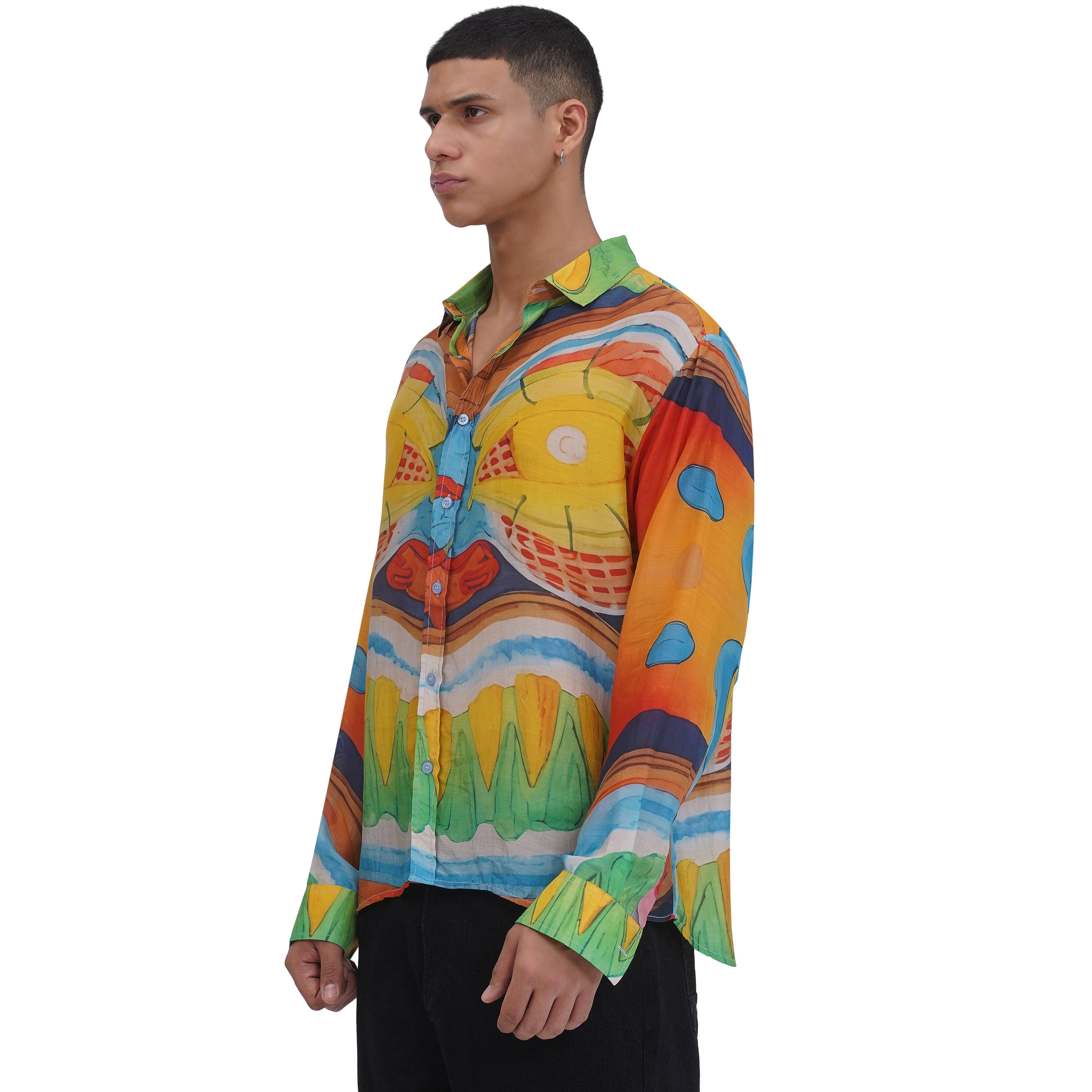 Tiki Mask Silk Shirt