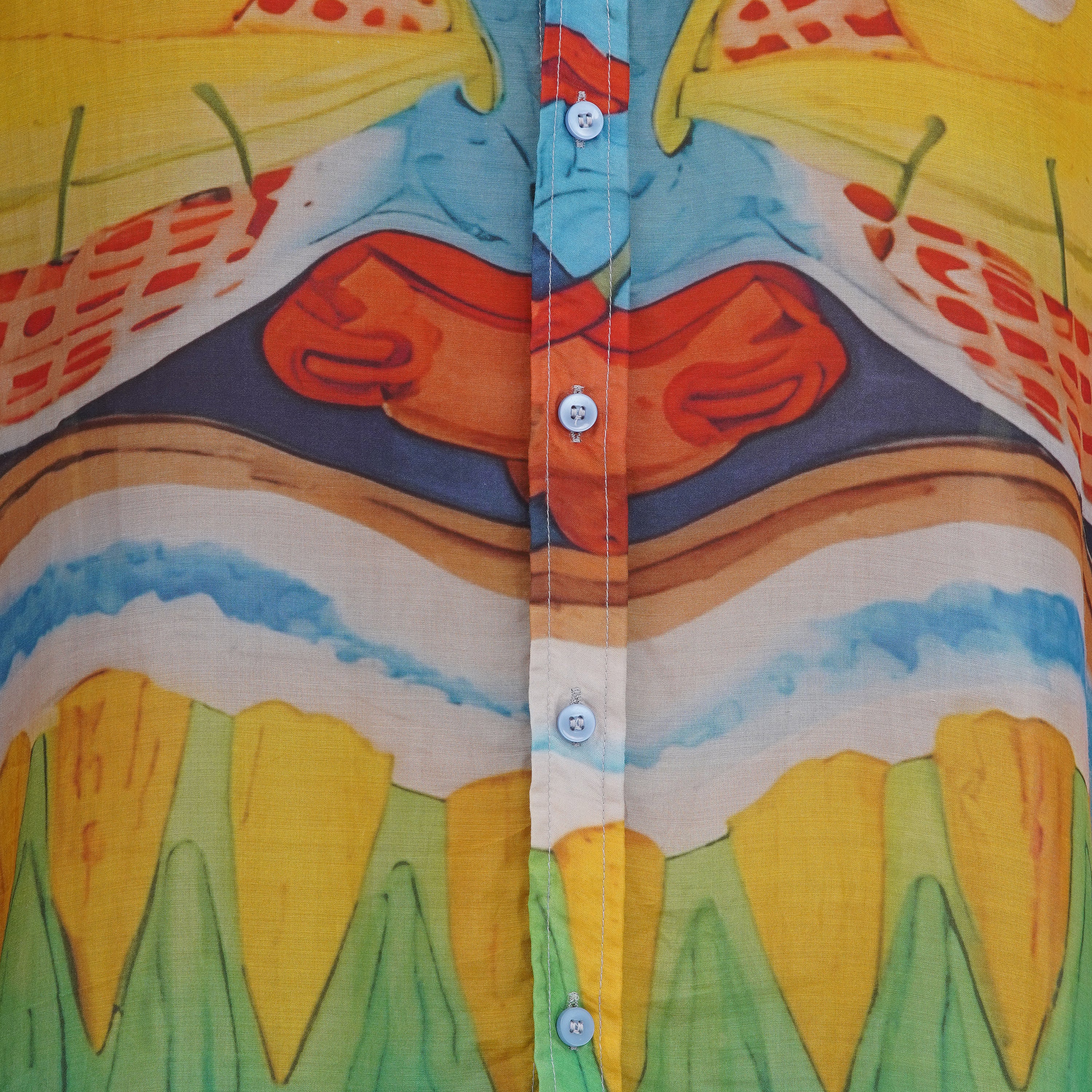 Tiki Mask Silk Shirt