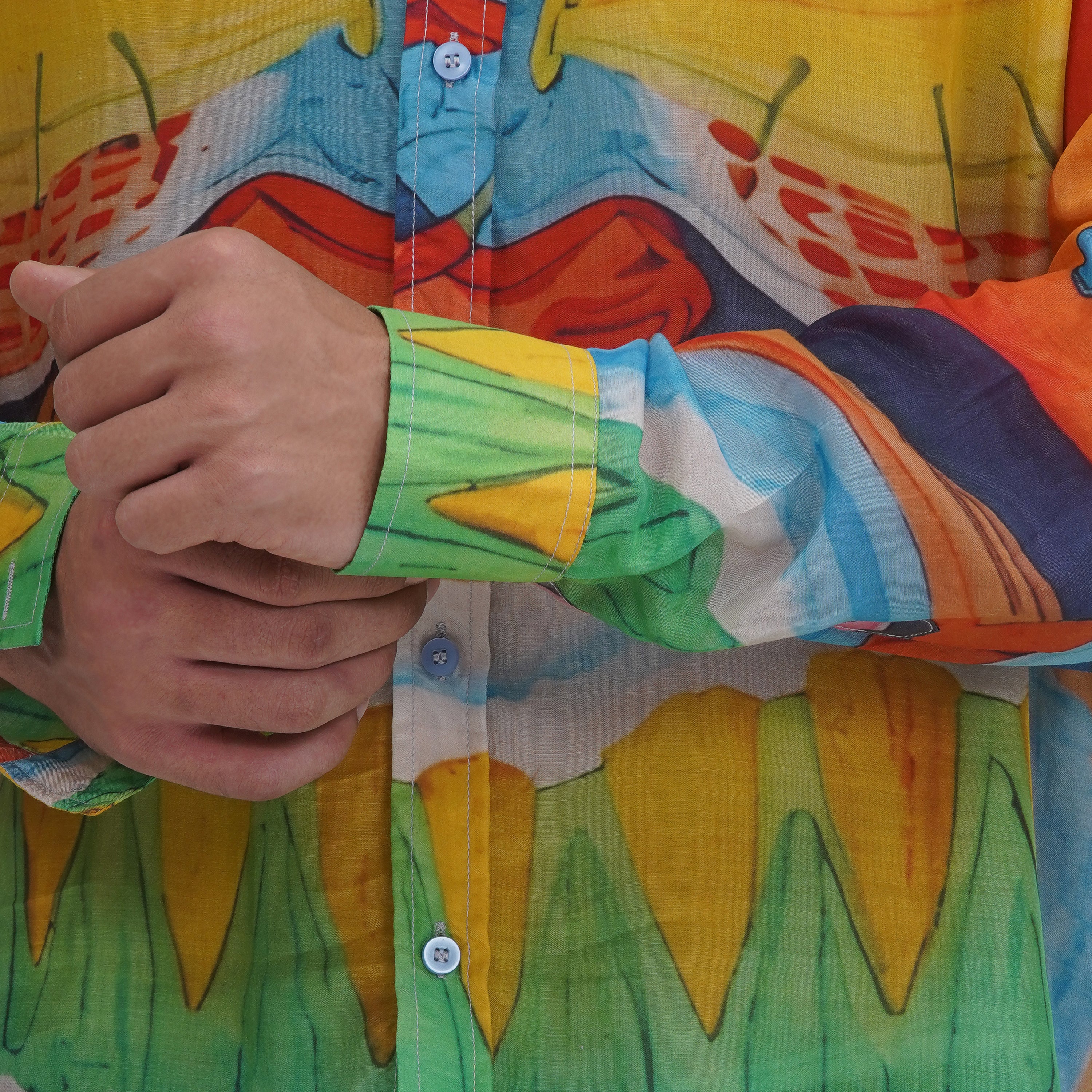 Tiki Mask Silk Shirt