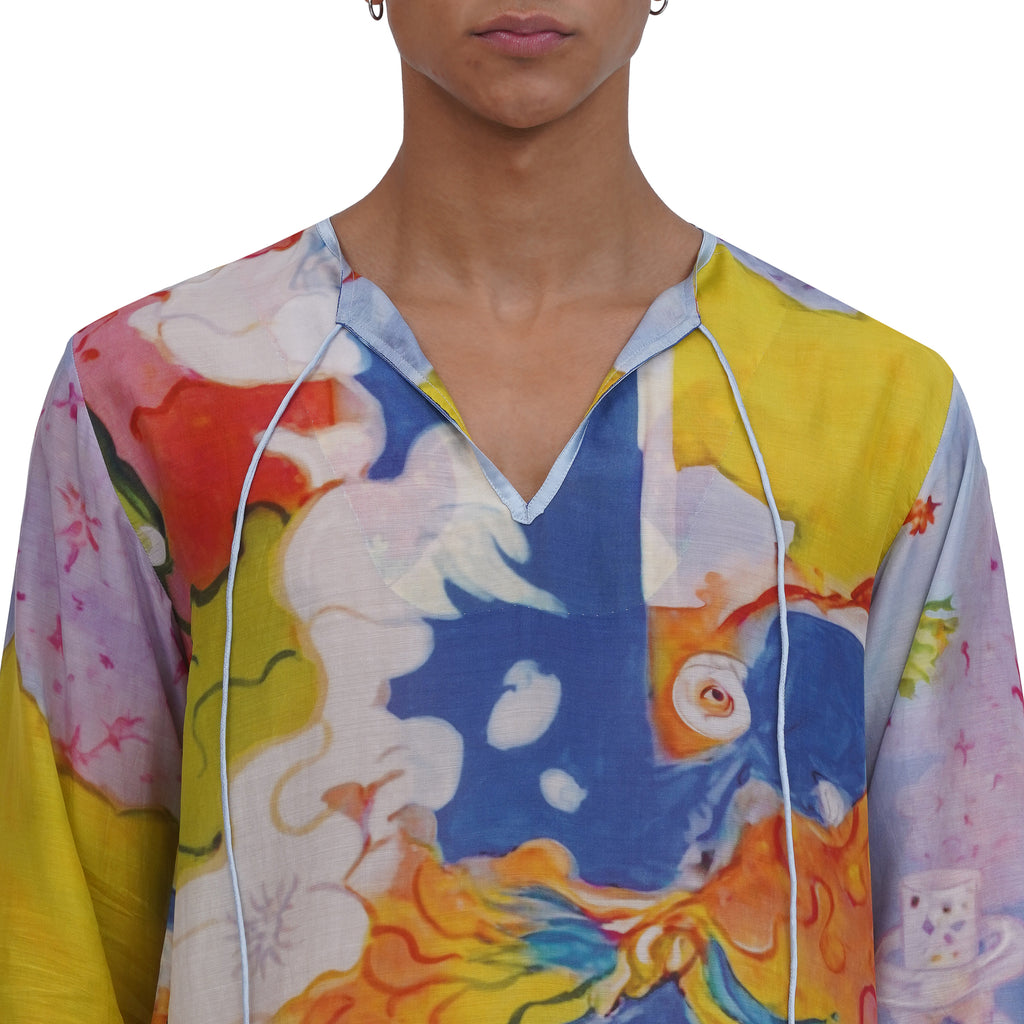 Bottled Up Silk Tunic