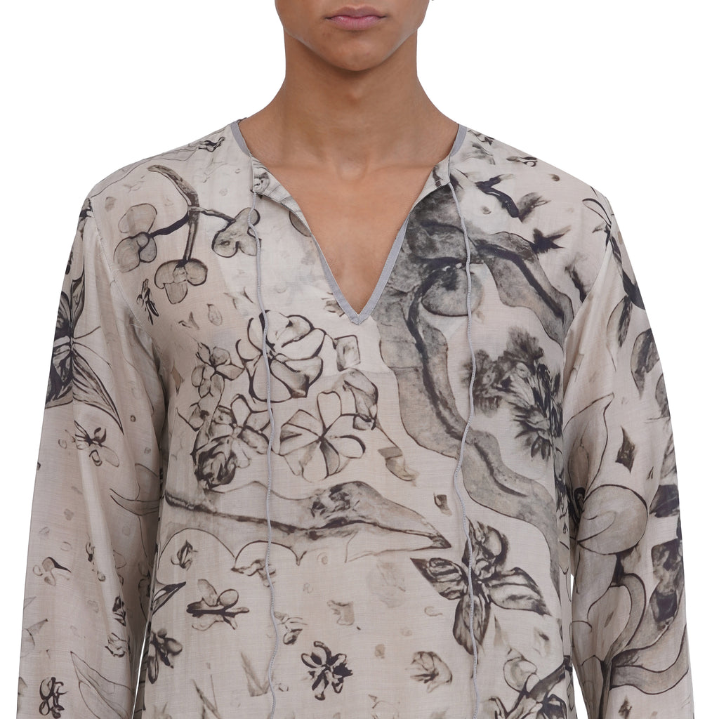 Tsumi Ink Silk Tunic