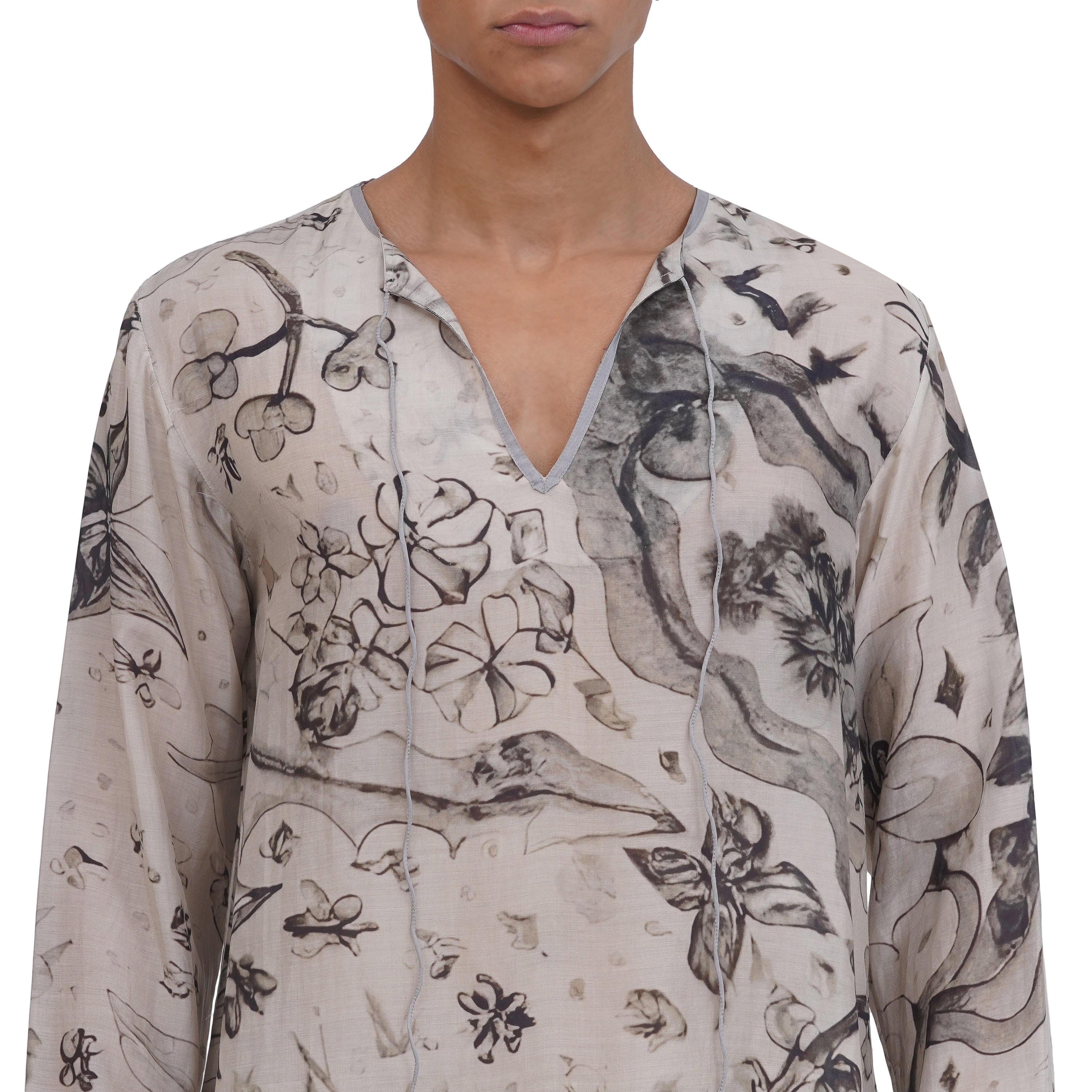 Tsumi Ink Silk Tunic