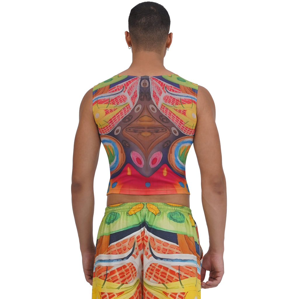 Tiki Mask Vest Top