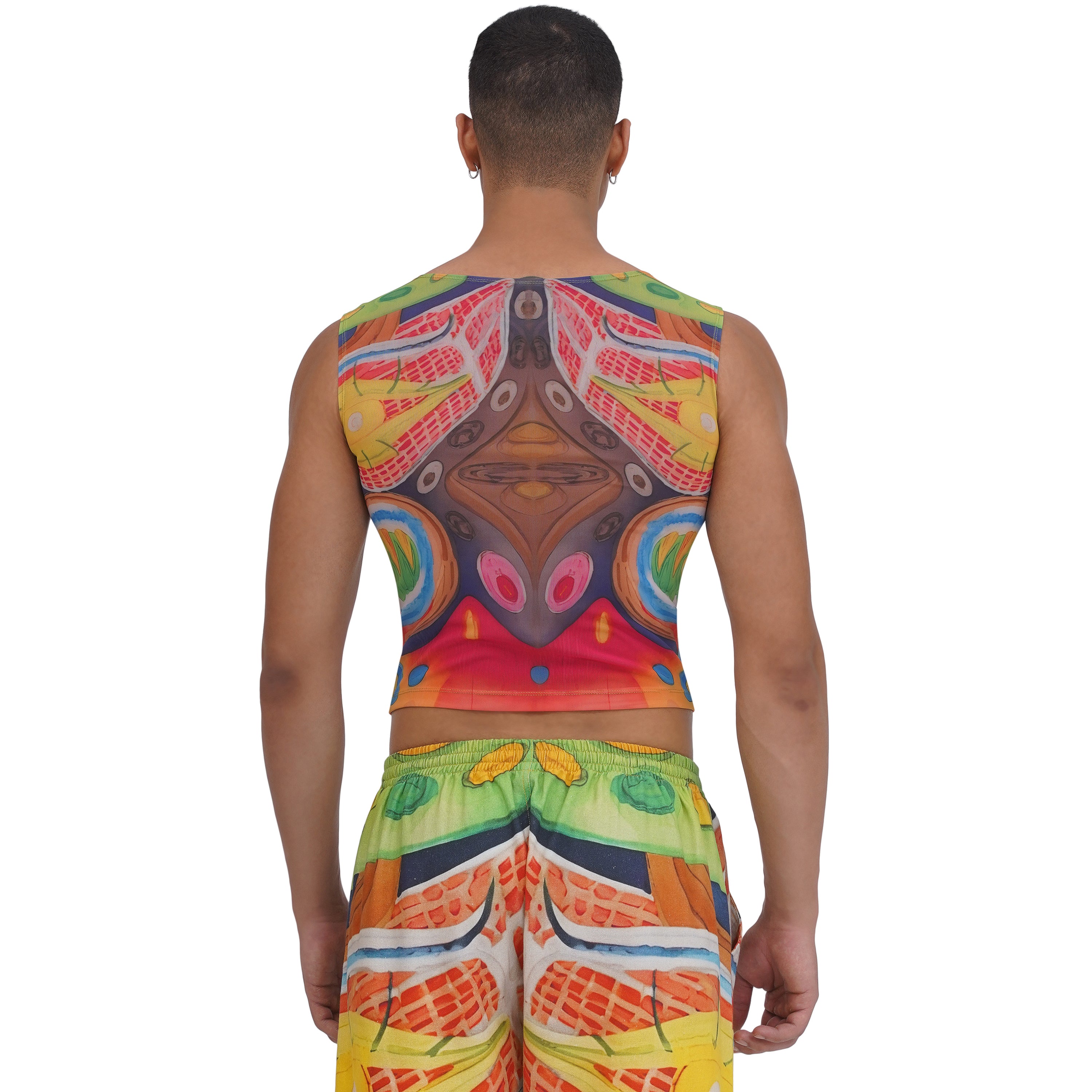 Tiki Mask Vest Top