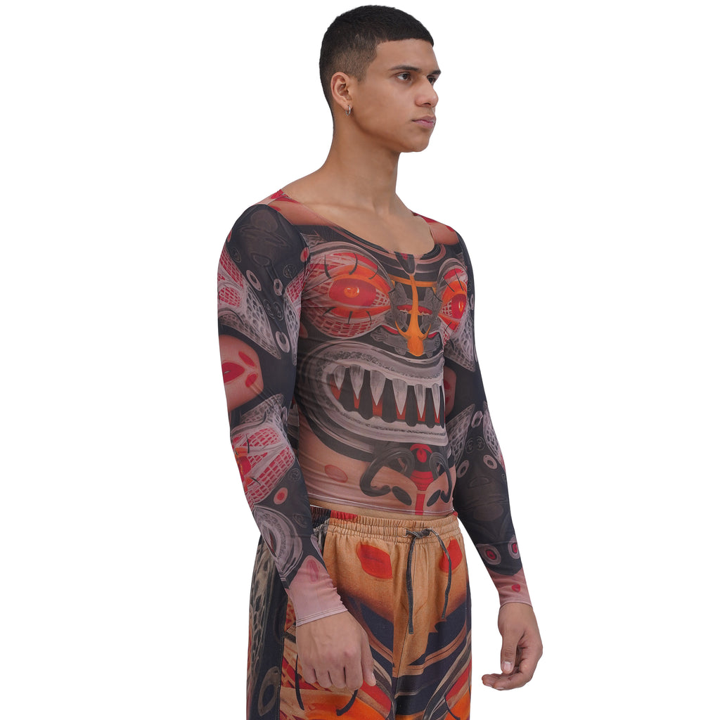 Tebori Mask Longsleeve Top